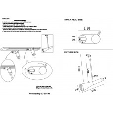 Cветильник трековый однофазный Crystal Lux CLT 0.31 002 BL