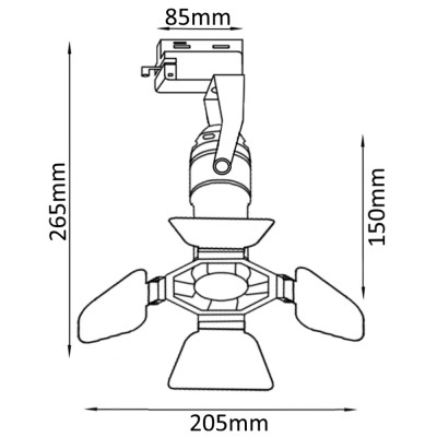 Cветильник трековый однофазный Crystal Lux CLT 0.31 003 WH