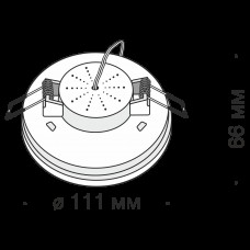 Встраиваемый светильник Technical DL297-6-6W-W