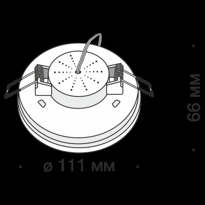 Встраиваемый светильник Technical DL297-6-6W-W