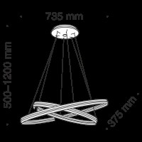 Подвесной светильник Technical MOD036PL-L70B