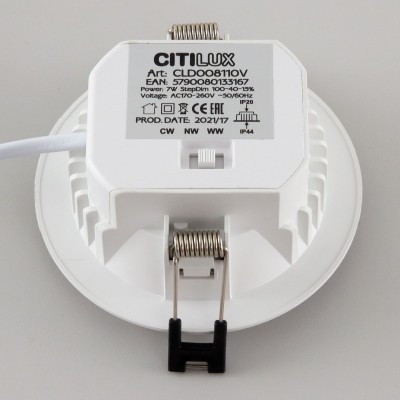 Citilux Акви CLD008110V LED Встраиваемый светильник Белый