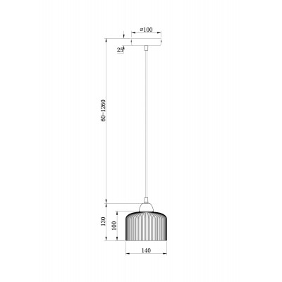 Подвесной светильник Freya FR9001PL-01GB
