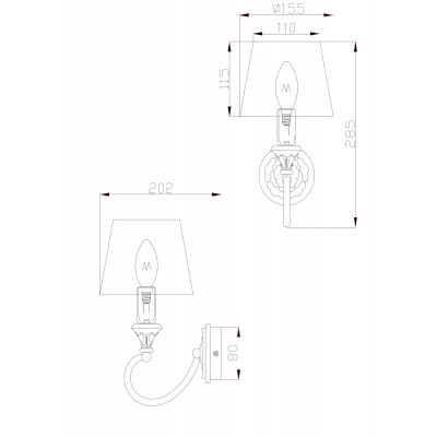 Бра Maytoni Marte H012WL-01G