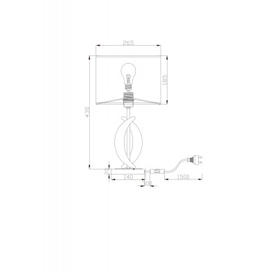Настольная лампа Maytoni Cima H013TL-01G