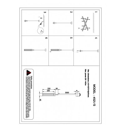 Светильник подвесной Newport 4520 4521/S chrome