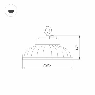 Светильник SP-DRAGON-PREMIUM-R295-120W Day5000 031632 Arlight