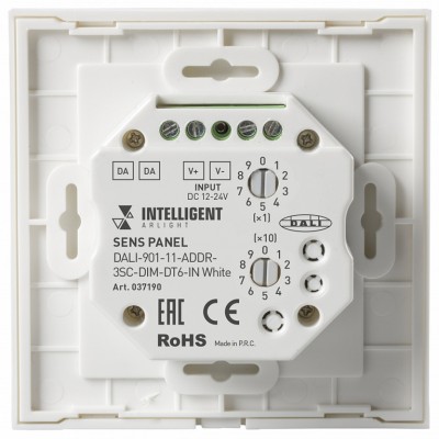 INTELLIGENT ARLIGHT Сенсорная панель DALI-901-11-ADDR-3SC-DIM-DT6-IN White 037190 Arlight