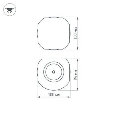 Светильник LGD-Wall-Orb-4WH-8W Warm White 021819 Arlight