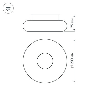 Светильник ALT-TOR-BB200SW-7W Warm White 021243 Arlight