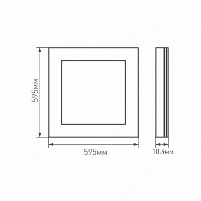 Панель IM-S600x600-40W Warm3000 023146(2) Arlight