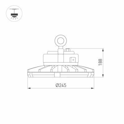 Светильник SP-FENIX-R245-100W White5000 031692 Arlight