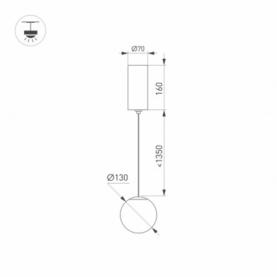 Светильник SP-BEADS-HANG-R130-10W Day4000 036525 Arlight