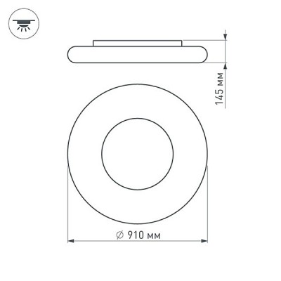 Светильник ALT-TOR-BB910SW-120W Warm White 022751 Arlight