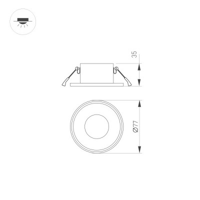 Корпус PLURIO-BASE-BUILT-R77 030264 Arlight