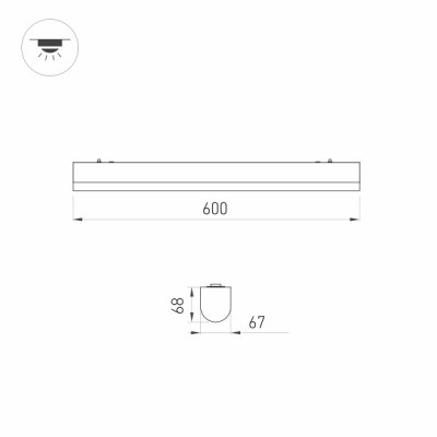 Светильник ALT-LARGO-600-15W Day4000 030989 Arlight