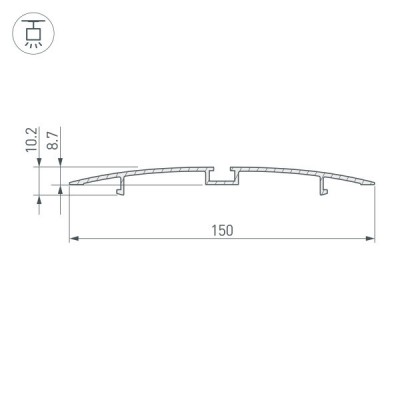 Профиль MULTI B-2000 ANOD 014536 Arlight