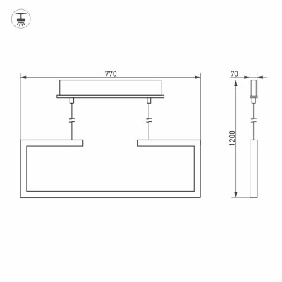 Светильник SP-MARQUO-S770x70-20W Warm3000 029115 Arlight