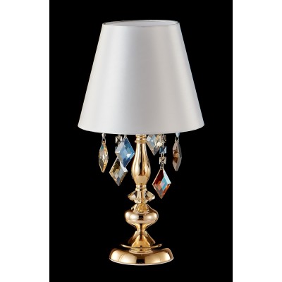 Настольная лампа Crystal Lux MERCEDES LG1 GOLD/COLOR