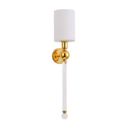 Бра Crystal Lux MIRABELLA AP1 GOLD/WHITE