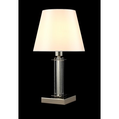 Настольная лампа Crystal Lux NICOLAS LG1 NICKEL/WHITE