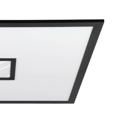 Потолочный светильник BORDONARA, LED 40W, 4000lm, L600, B600, алюминий, сталь, черный, белый/пластик, белый Eglo 900572