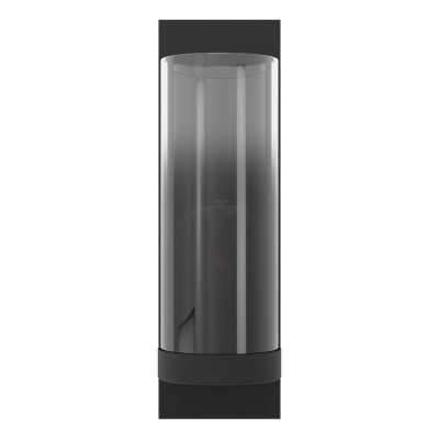 Бра TOOTHILL, 1х40W (E27), L110, H360, A130, сталь черный / затемненное стекло, черный прозрачный Eglo 44003