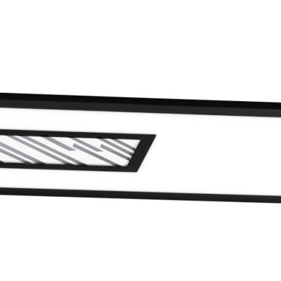 Потолочный светильник BORDONARA, LED 40W, 4000lm, L1200, B300, алюминий, сталь, черный, белый/пластик, белый Eglo 900573