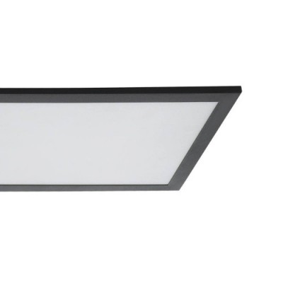 Потолочный светильник BORDONARA, LED 40W, 4000lm, L1200, B300, алюминий, сталь, черный, белый/пластик, белый Eglo 900573