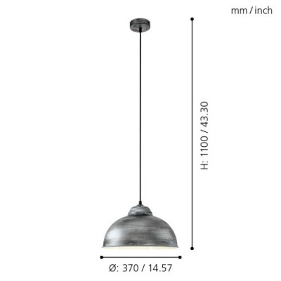 Подвесной потолочный светильник (люстра) TRURO 2 Eglo 49389