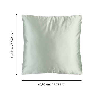 Подушка декоративная KYONAN, L450, B450, наволочка: 34% вискоза, 55% полиэстер, светло-зелёный; наполнитель: 100% полиэстер Eglo 420274