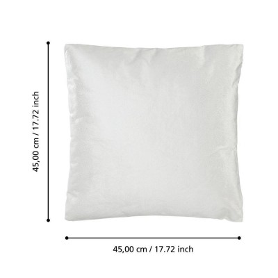 Подушка декоративная SINGU, L450, B450, наволочка: 100% полиэстер, белый; наполнитель: 100% полиэстер Eglo 420286