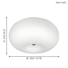Светильник настено-потолочный OPTICA Eglo 86812
