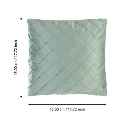 Подушка декоративная SHOURA, L450, B450, наволочка: 100% полиэстер, светло-зелёный; наполнитель: 100% полиэстер Eglo 420252