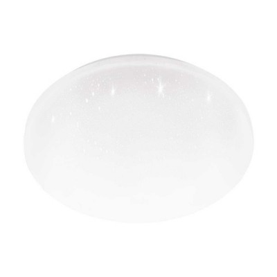 Настенно-потолочный светильник FRANIA-S, LED 18W, 1850lm, IP44, H55, Ø310, сталь, белый/пластик с эффектом кристаллов, белый Eglo 900363