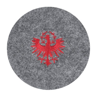 Плейсмат декоративный ANDASIBE, B3, Ø100, полиэстер, серый, красный Eglo 420163