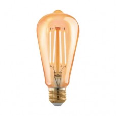 Лампа светодиод ST64, 4W(E27), 300lm, 1700K, янтарный Eglo 110067