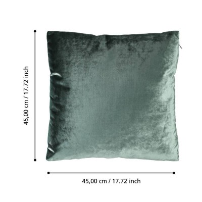 Подушка декоративная SINGU, L450, B450, наволочка: 100% полиэстер, зелёный; наполнитель: 100% полиэстер Eglo 420271