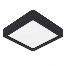 Накладной светильник  FUEVA 5, 11W (LED), 3000K, IP44, L160, B160, H28, сталь, черный / пластик, белый Eglo 900643