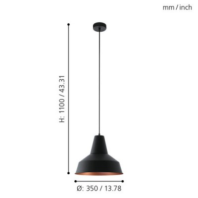 Подвесной потолочный светильник (люстра) SOMERTON Eglo 49387