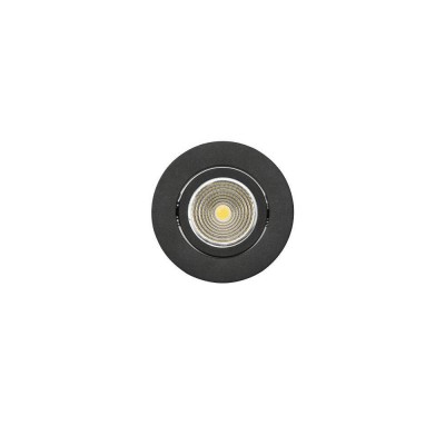 Встраиваемый светильник диммируемый SALICETO, 6W (LED), 4000K, 500lm, Ø88, алюминий, черный Eglo 33997