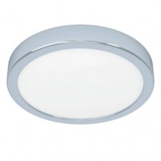 Накладной светильник FUEVA 5, 17W (LED), 3000K, IP44, Ø210, сталь, хром / пластик, белый Eglo 900641