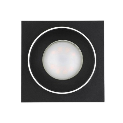 Встраиваемый светильник CAROSSO, 35W (GU10), L93, B93, H25, алюминий, черный, белый Eglo 900452