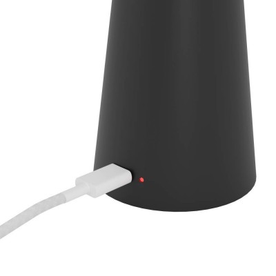 Уличная настольная лампа диммируемая сенсорная с USB-портом PICCOLA, 2W (LED), 2400K, 3000K, 4000K, 200lm, IP54, H280, сталь, чёрный/пластик, б Eglo 900925