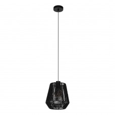 Подвесной светильник PERSLEY, 1х60W (E27), H1100, Ø220, сталь черный / бумага, черный Eglo 44105