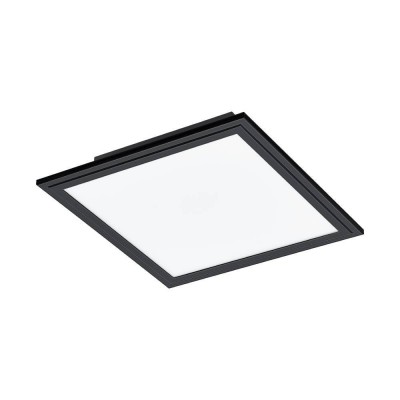 Потолочный светильник  SALOBRENA 1, 14W (LED), 4000K, 2000lm, L300, B300, H50, алюминий, сталь, черный / пластик, белый Eglo 900817