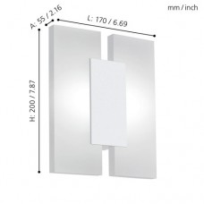 Бра (настенный светильник) светодиодное METRASS 2 Eglo 96042