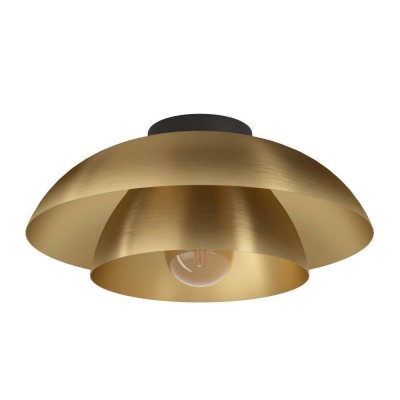 Потолочный светильник CENCIARA, 1X40W (E27), H180, Ø400, сталь, черный / сталь, матовая латунь, золотой Eglo 900848