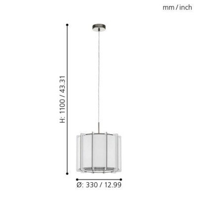 Подвесной потолочный светильник (люстра) PINETA Eglo 98337