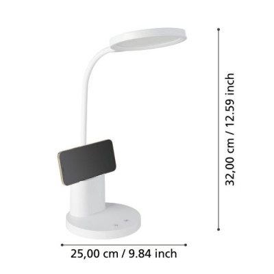 Настольная лампа BROLINI, 2,1W(LED), 300lm, 2700-6500K Eglo 900529